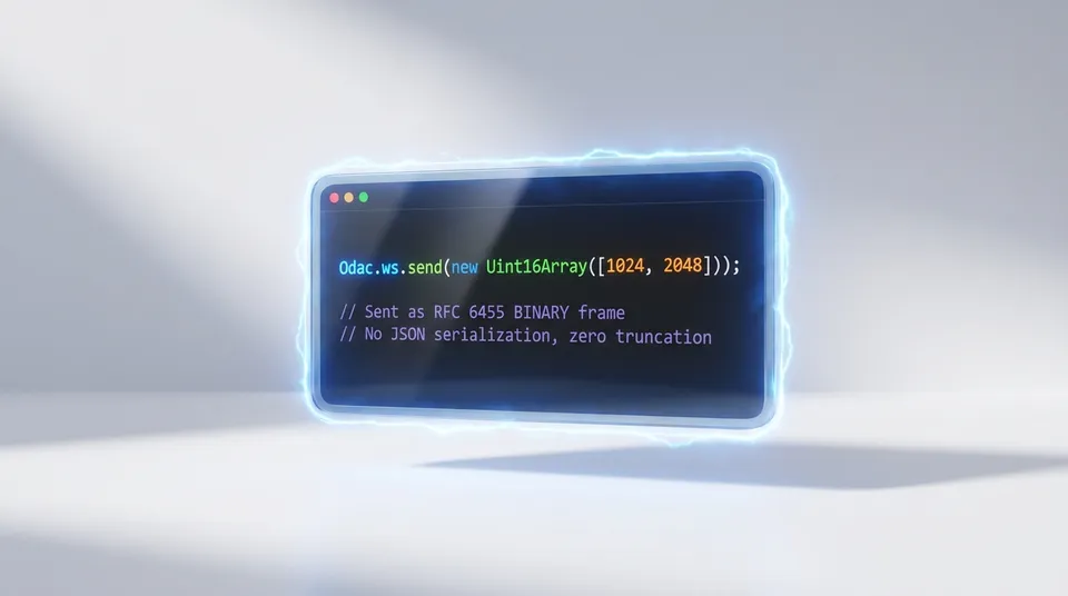 Native Binary WebSockets in ODAC.JS