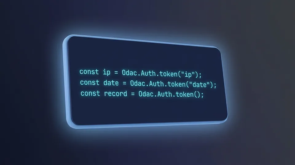 ODAC.JS Enhanced Auth Token Metadata