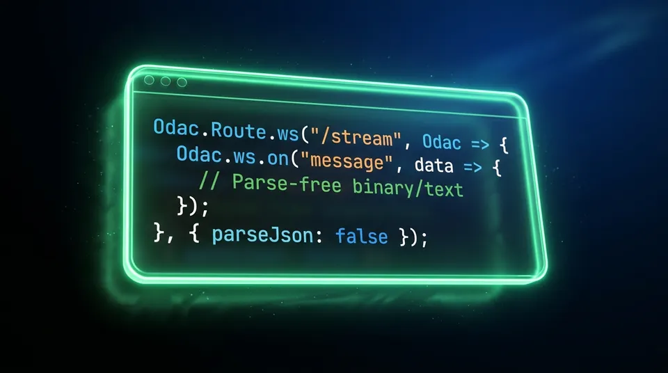 Stop Over-Parsing Streams: The New ODAC.JS WebSockets