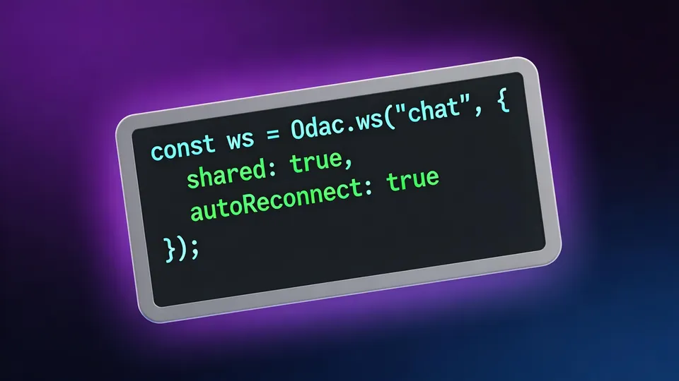 Zero-Config Shared WebSockets in ODAC.JS